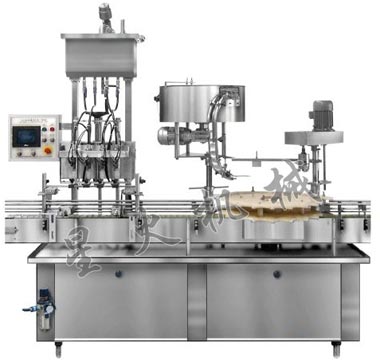 GXY-4灌裝（自流、活塞）旋蓋一體機(jī)